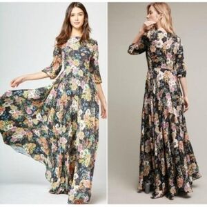 🎈Sale! Anthropologie Garden Grown Gown Dress petite xs